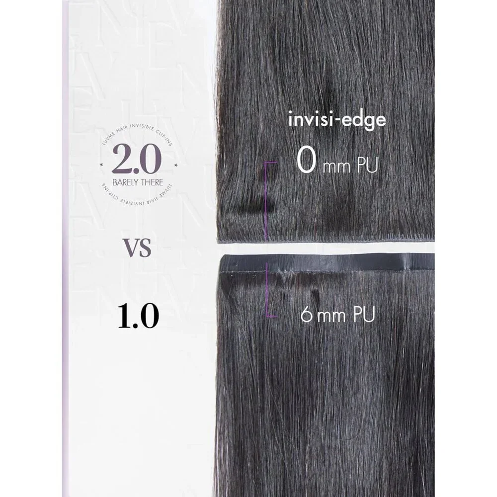 Hair Extensions Silky Straight Human Remy Clip Ins 24 Inch Natural Black